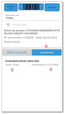 8.7.2. Uso da conferência no Sol.NET_Administrativo